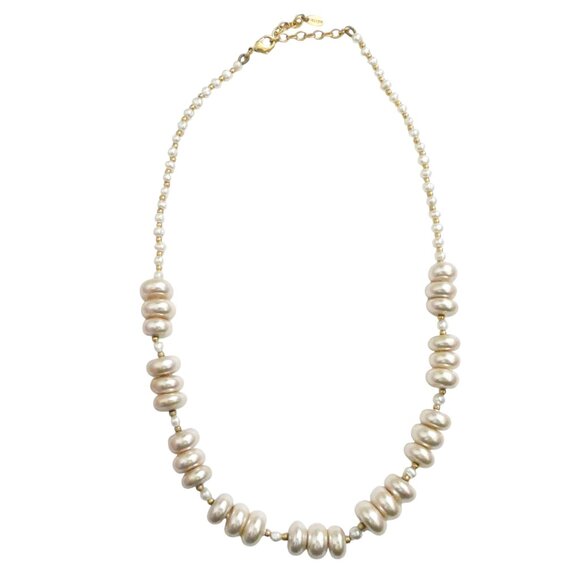 CEZANNE disc pearl necklace - Picture 1 of 4
